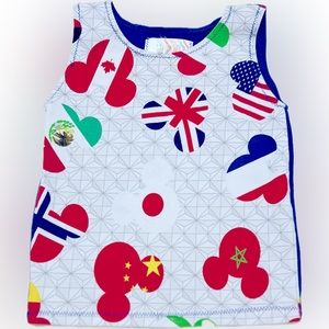 Childs Epcot theme tank top. Unisex